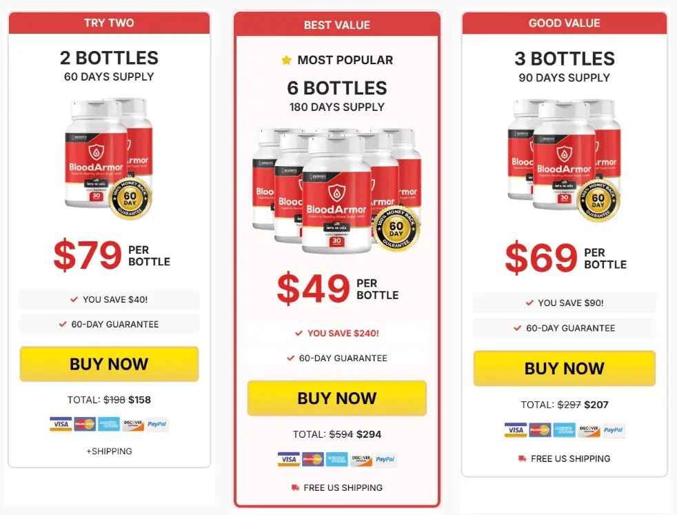 Buy BloodArmor 6 Bottles